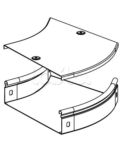 Угол CPO 45 горизонтальный 45° 100х50 DKC 36062 в Раменском Аксессуары для лотков Pintop.ru