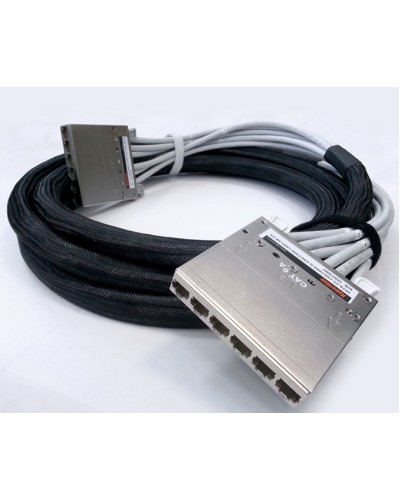 Сборка кабельная претерминированная Hyperline PPTR-CT-CSS/C6S-D-CSS/C6S-LSZH-8M-GY в Раменском Аксессуары для стоек и шкафов Pintop.ru