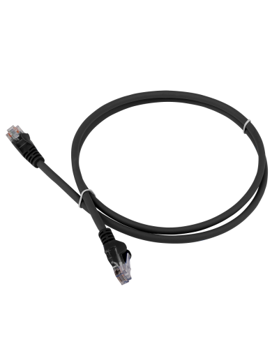 Патч-корд LANMASTER LSZH UTP кат.5e, 0.3 м, черный LANMASTER LAN-PC45/U5E-0.3-BK в Раменском Патчкорды (медные) Pintop.ru