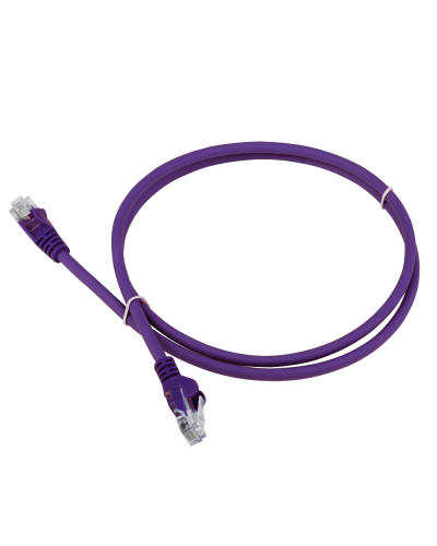 Патч-корд LANMASTER LSZH UTP кат.5e, 0.3 м, фиолетовый LANMASTER LAN-PC45/U5E-0.3-VI в Раменском Патчкорды (медные) Pintop.ru